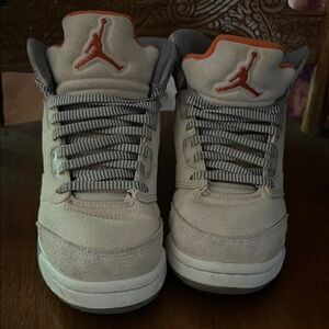 Jordan Kids Sneakers - Cream and Orange